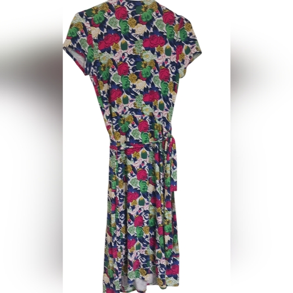 Boden Feminine Floral Wrap Dress Cottagecore Womens Size 10 Long - Picture 5 of 16